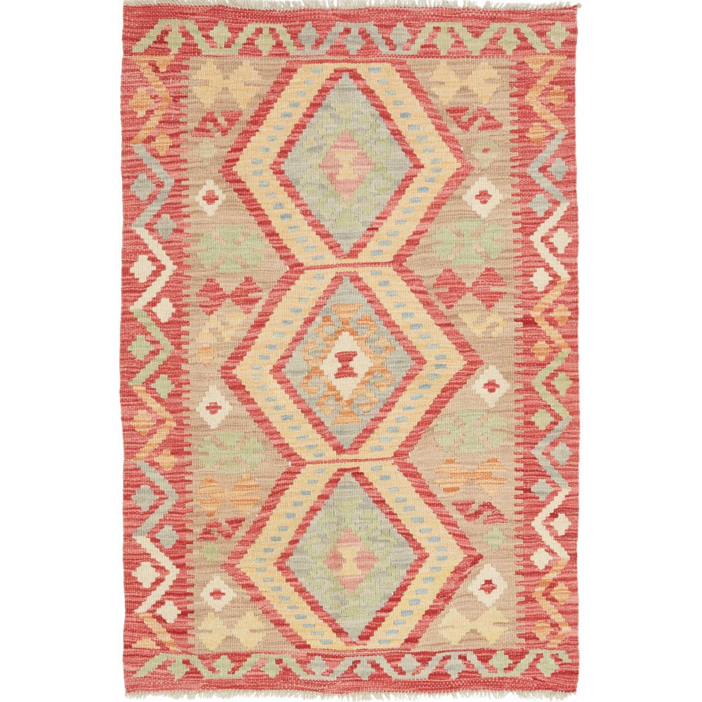 Tappeto Kilim Afghanistan marrone 82x123