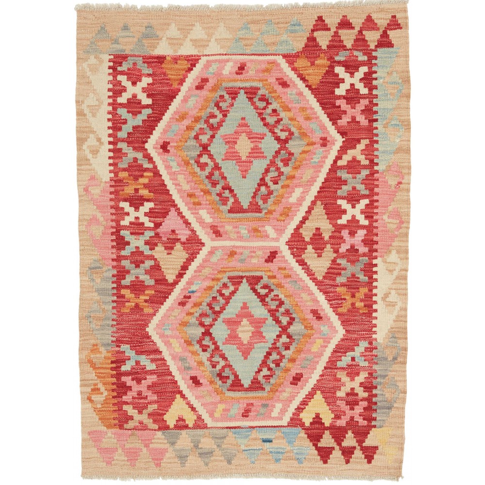 Tappeto Kilim Afghanistan marrone 80x112