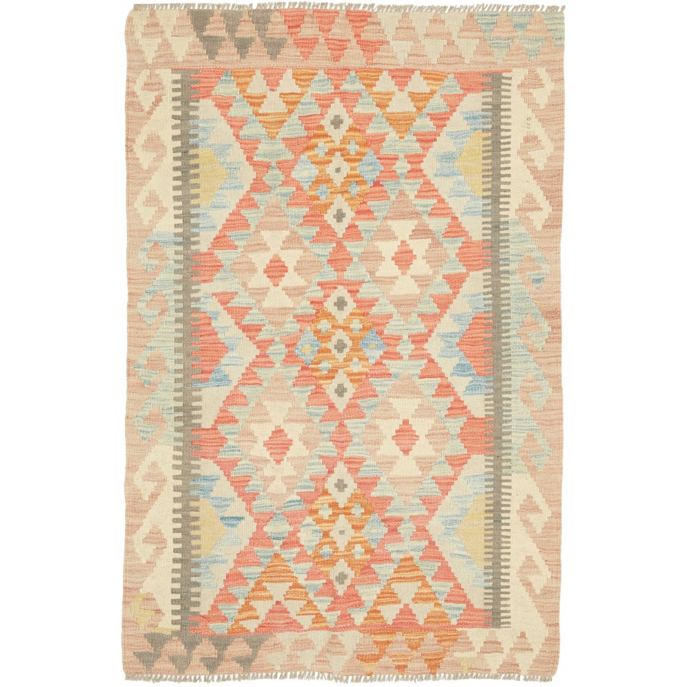 Tappeto Kilim Afghanistan marrone arancione 83x126