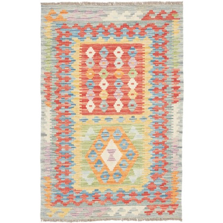 Tappeto Kilim Afghanistan beige rosso 81x123