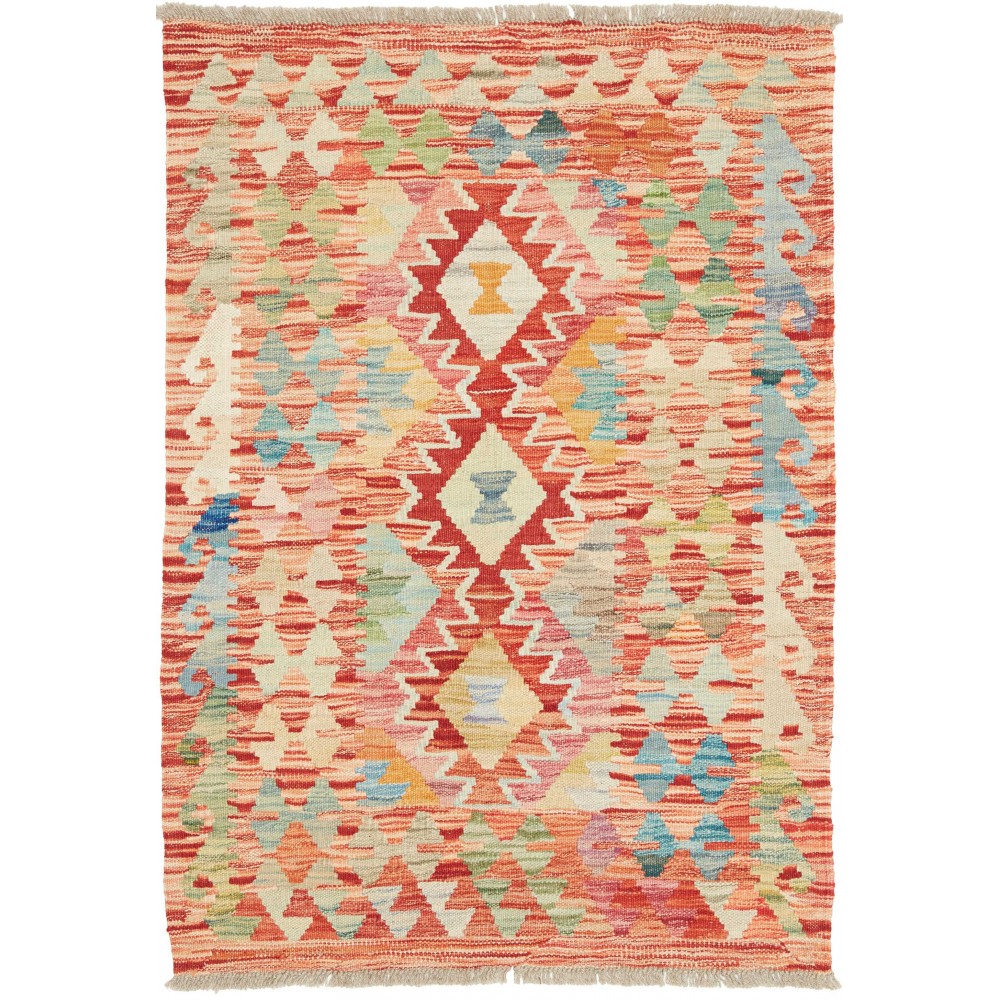 Tappeto Kilim Afghanistan marrone 79x117