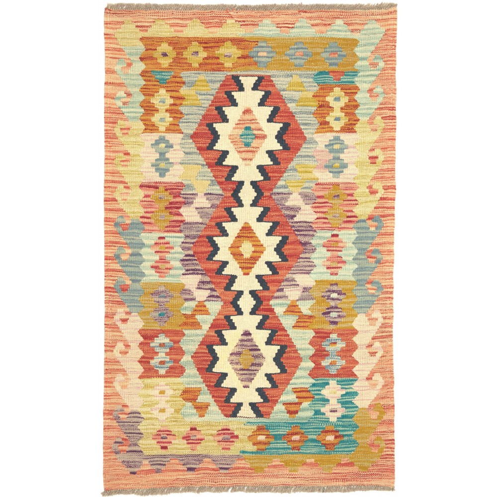 Tappeto Kilim Afghanistan marrone 75x125