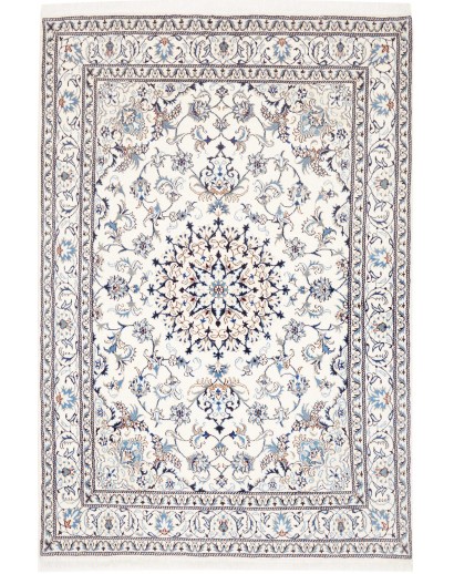 Tappeto Nain Kashmar Persia beige azzurro 165x243