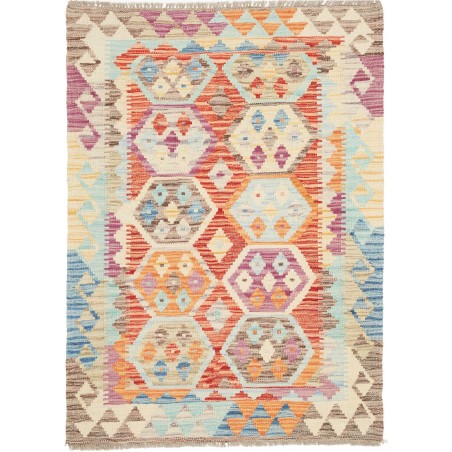 Tappeto Kilim Afghanistan beige marrone 86x120
