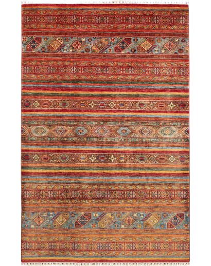 Tappeto Samarkand Pakistan marrone giallo 202x309