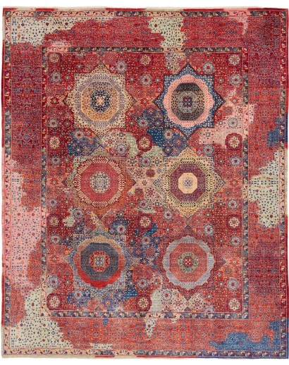 Tappeto Mamlouk Pakistan rosso giallo 246x300