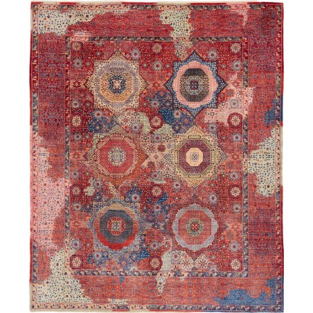 Tappeto Mamlouk Pakistan rosso giallo 246x300