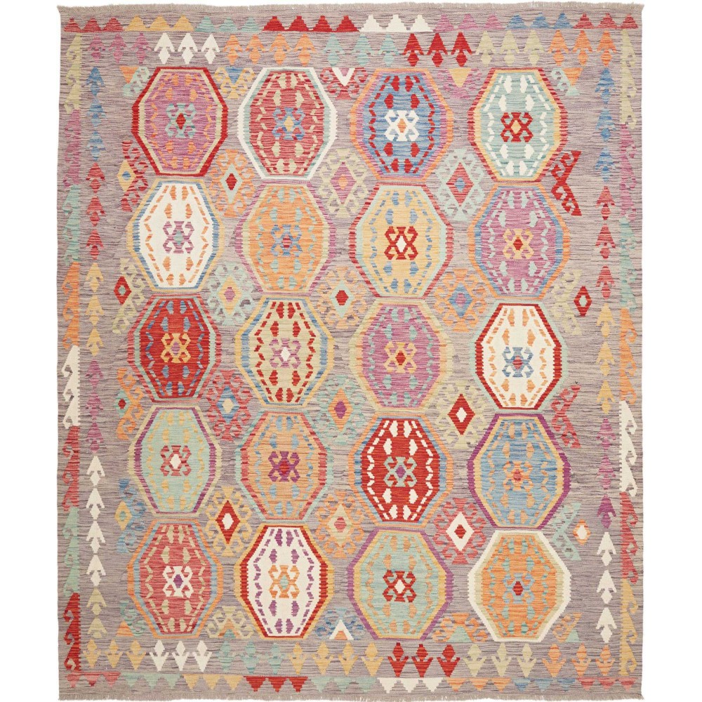 Tappeto Kilim Afghanistan marrone 247x292