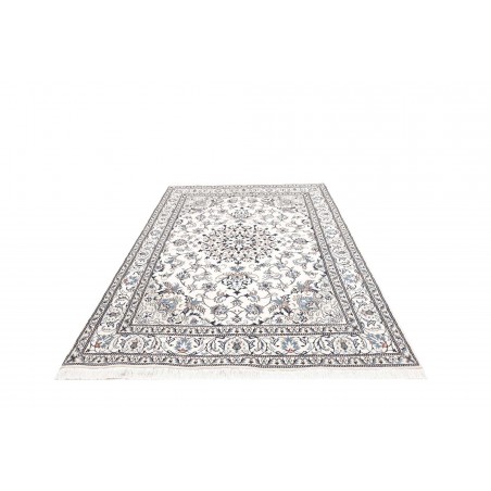 Tappeto Nain Kashmar Persia beige azzurro 165x243