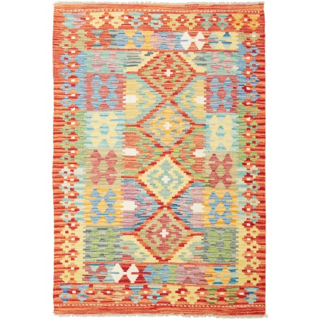 Tappeto Kilim Afghanistan marrone 105x151
