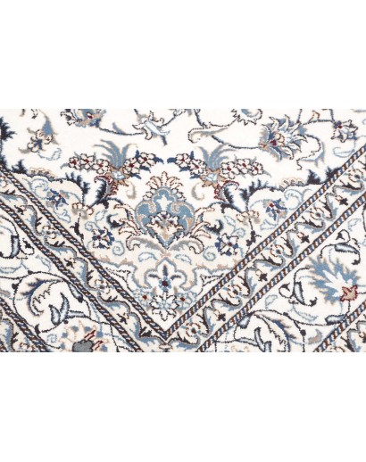 Tappeto Nain Kashmar Persia beige azzurro 165x243