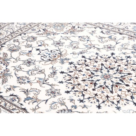 Tappeto Nain Kashmar Persia beige azzurro 165x243