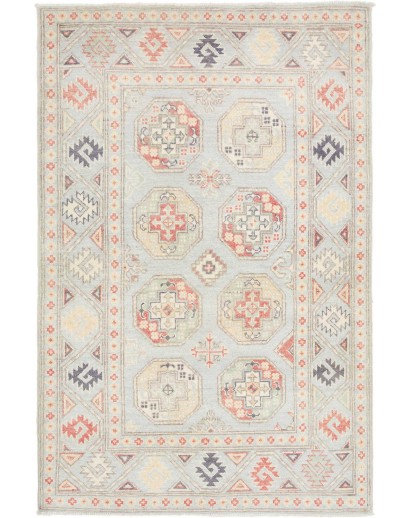 Tappeto Kazak Afghanistan bianco 101x155