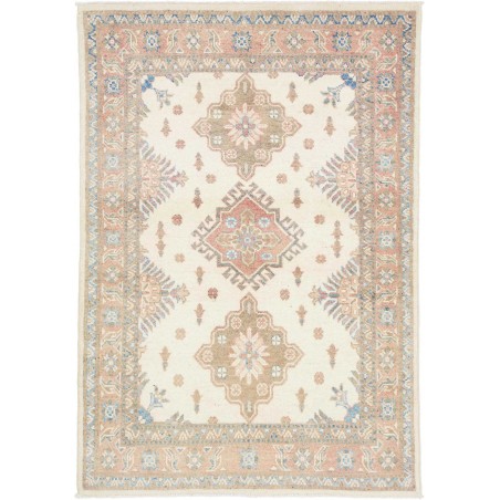 Tappeto Kazak Afghanistan bianco beige 102x145