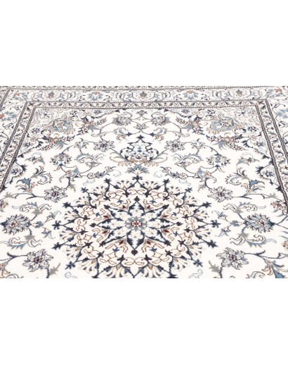 Tappeto Nain Kashmar Persia beige azzurro 165x243