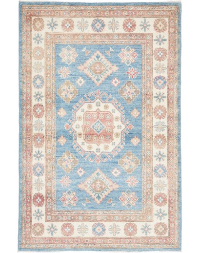 Tappeto Kazak Afghanistan beige azzurro 99x152