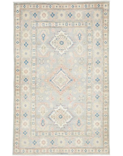 Tappeto Kazak Afghanistan bianco 99x155