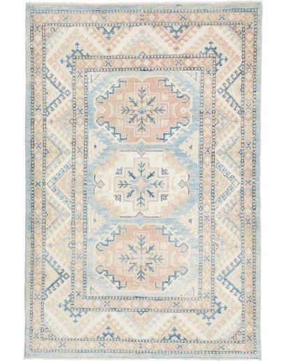 Tappeto Kazak Afghanistan bianco 103x154