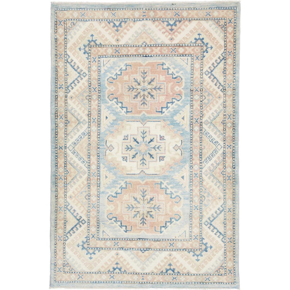 Tappeto Kazak Afghanistan bianco 103x154