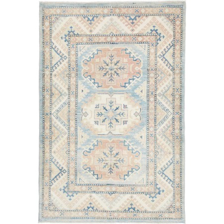 Tappeto Kazak Afghanistan bianco 103x154