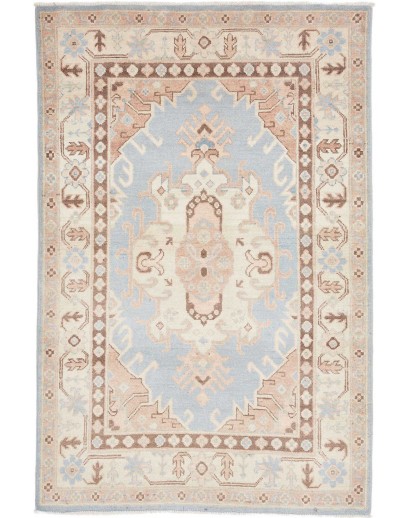Tappeto Kazak Afghanistan bianco marrone 103x157