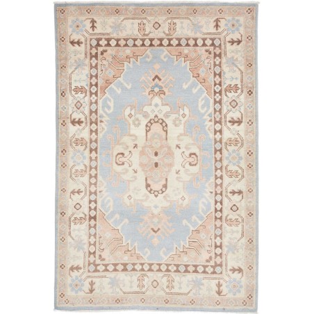Tappeto Kazak Afghanistan bianco marrone 103x157