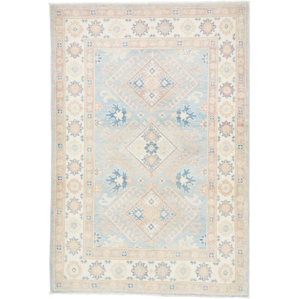 Tappeto Kazak Afghanistan bianco 102x148