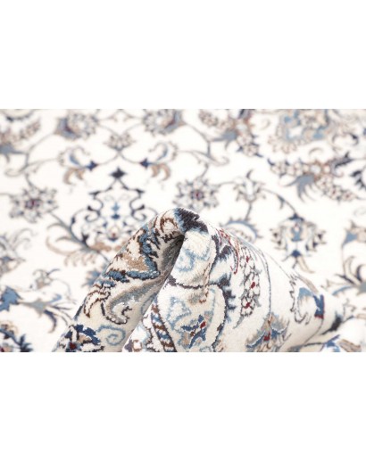 Tappeto Nain Kashmar Persia beige azzurro 165x243