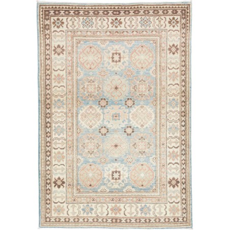 Tappeto Kazak Afghanistan bianco azzurro 101x149