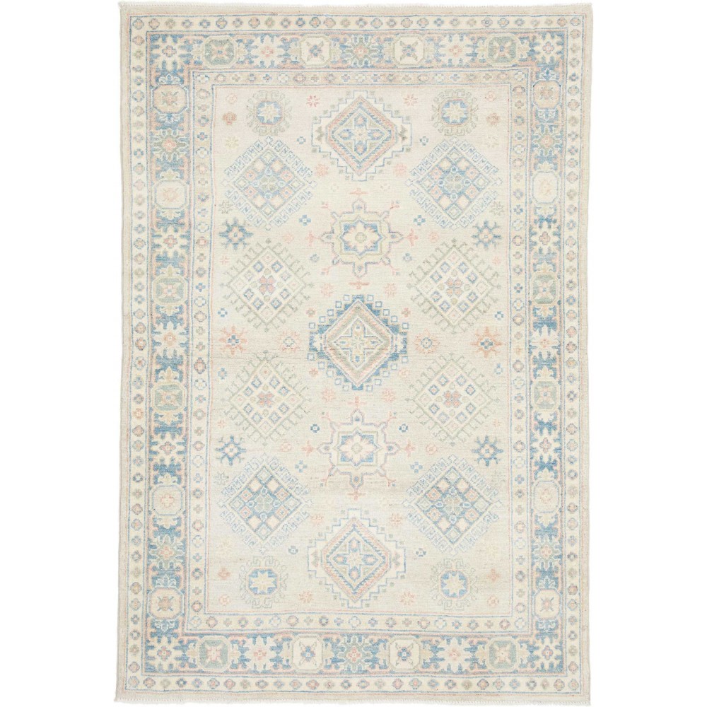 Tappeto Kazak Afghanistan bianco 121x178
