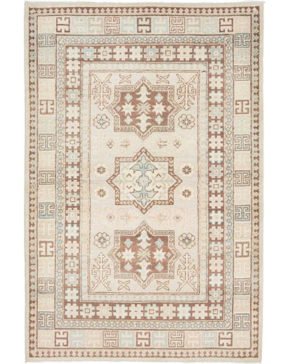 Tappeto Kazak Afghanistan bianco 123x182