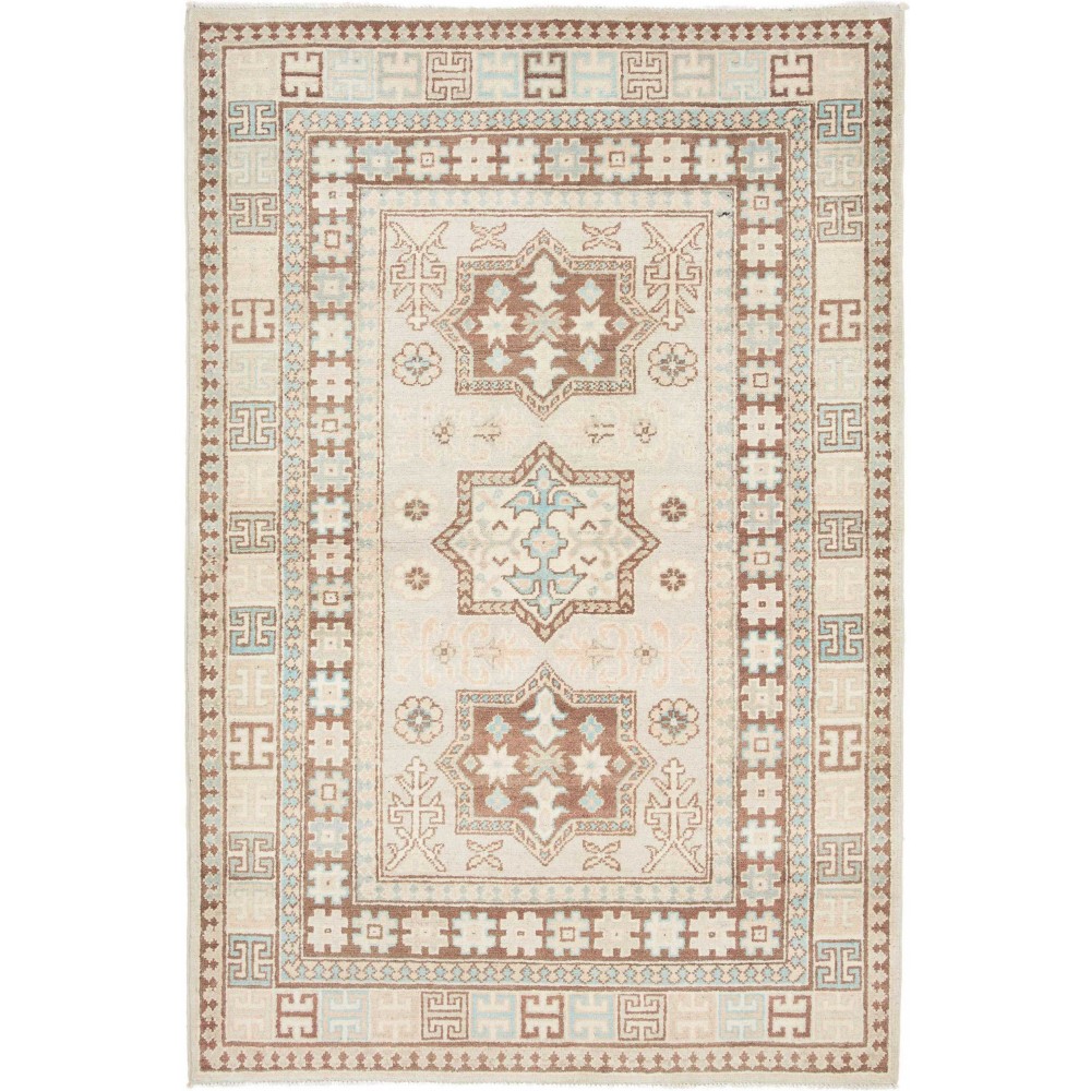 Tappeto Kazak Afghanistan bianco 123x182