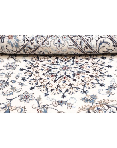 Tappeto Nain Kashmar Persia beige azzurro 165x243