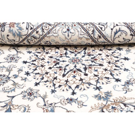 Tappeto Nain Kashmar Persia beige azzurro 165x243
