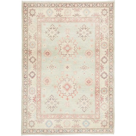 Tappeto Kazak Afghanistan bianco marrone 105x148