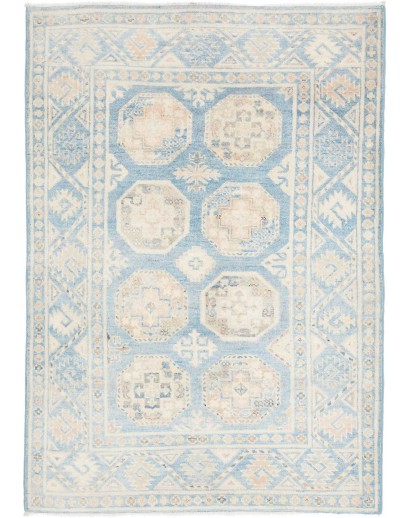 Tappeto Kazak Afghanistan bianco 104x148