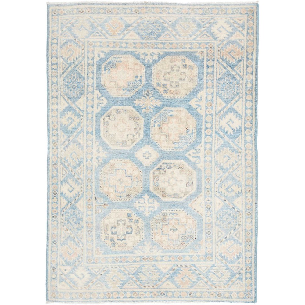 Tappeto Kazak Afghanistan bianco 104x148