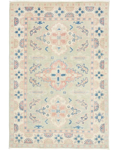Tappeto Kazak Afghanistan bianco 99x147