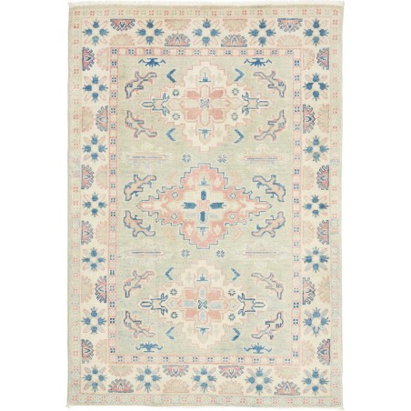 Tappeto Kazak Afghanistan bianco 99x147