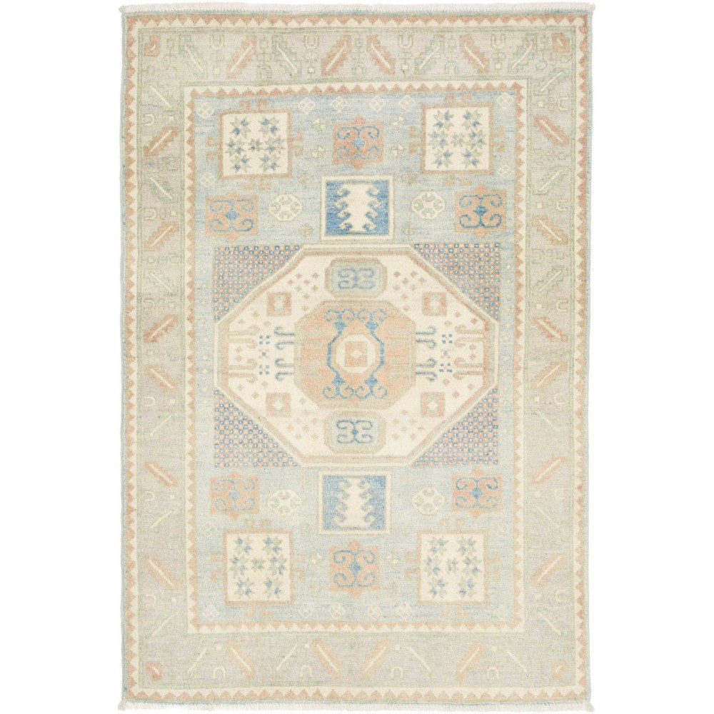 Tappeto Kazak Afghanistan bianco 100x150