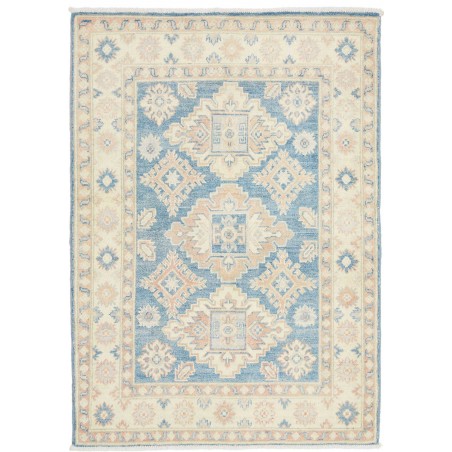 Tappeto Kazak Afghanistan bianco azzurro 104x149