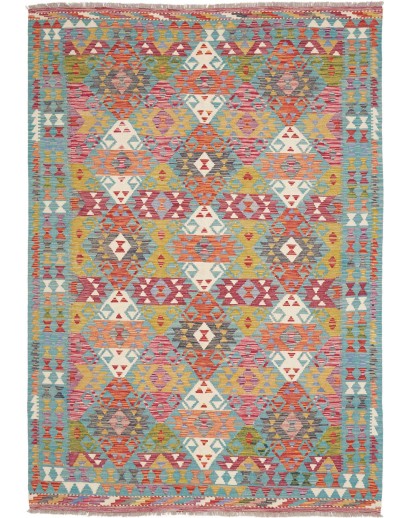 Tappeto Kilim Afghanistan marrone 165x246