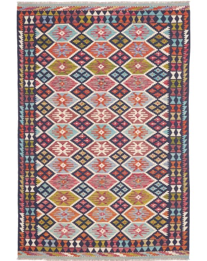 Tappeto Kilim Afghanistan beige marrone 166x252