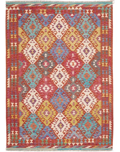 Tappeto Kilim Afghanistan marrone 167x242