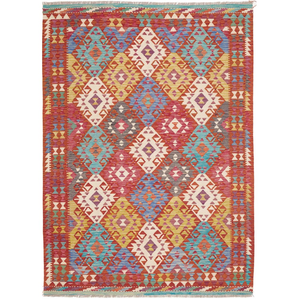 Tappeto Kilim Afghanistan marrone 167x242