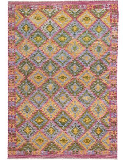 Tappeto Kilim Afghanistan marrone 171x241