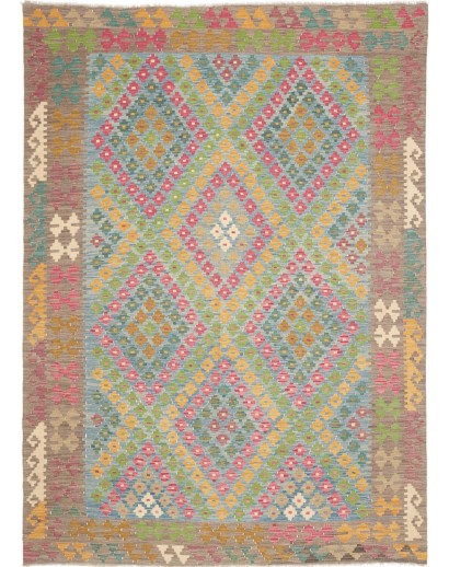 Tappeto Kilim Afghanistan marrone 175x243