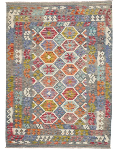 Tappeto Kilim Afghanistan marrone 183x250