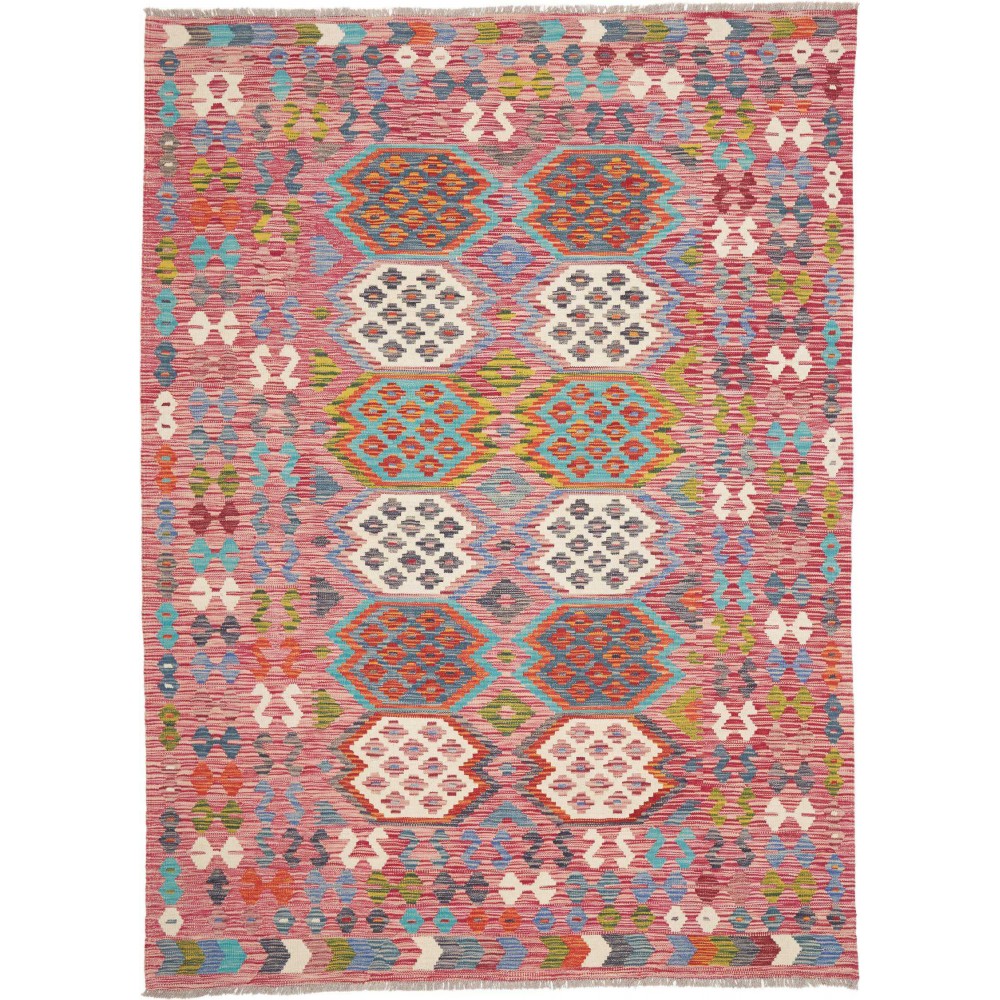 Tappeto Kilim Afghanistan marrone 184x251