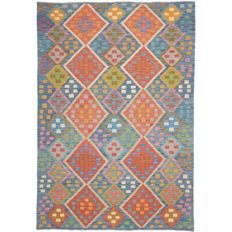 Tappeto Kilim Afghanistan marrone arancione 175x250